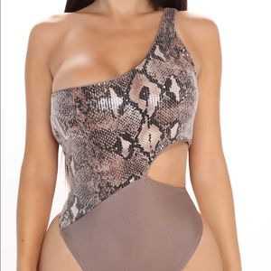 Snake skin one piece